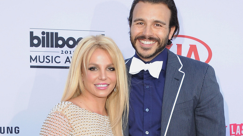 Britney Spears and Charlie Ebersol at event