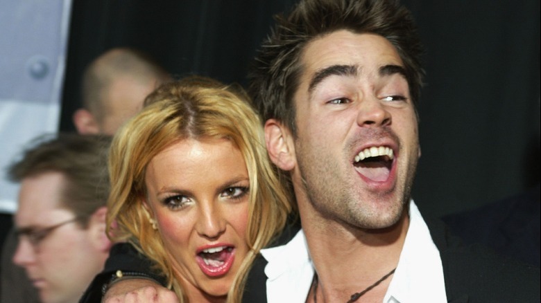 Britney Spears and Colin Farrell getting flirty in 2003