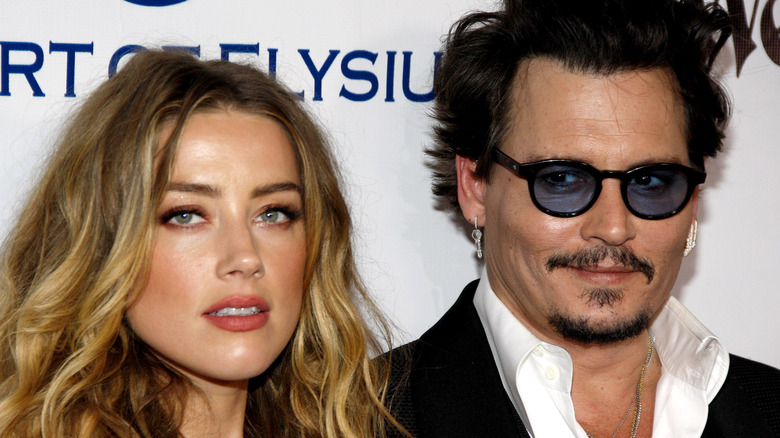 Amber Heard and Johnny Depp posing together