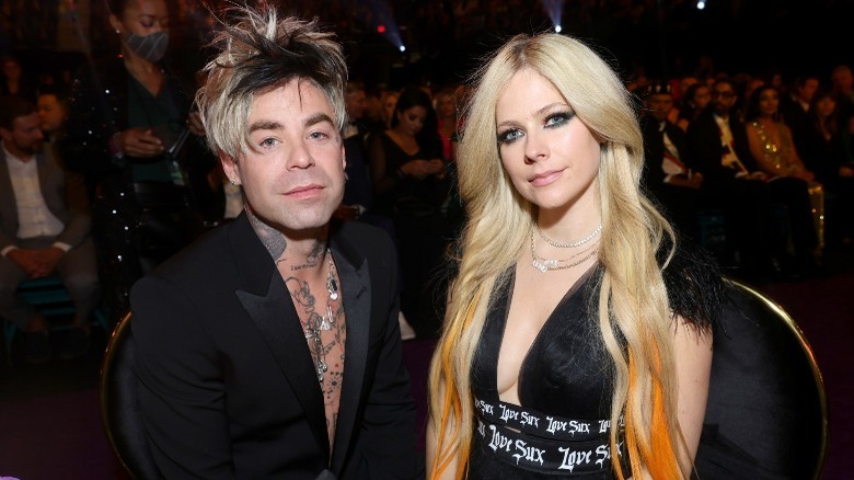 Mod Sun and Avril Lavigne, looking at camera