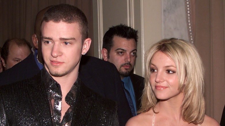 Justin Timberlake on the red carpet with Britney Spears