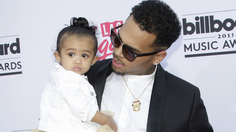 Royalty in Chris Brown's arms