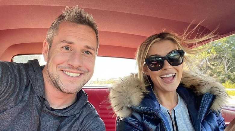 Ant Anstead and Christina Haack in a car