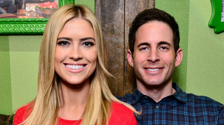 Christina Haack and Tarek El Moussa smiling