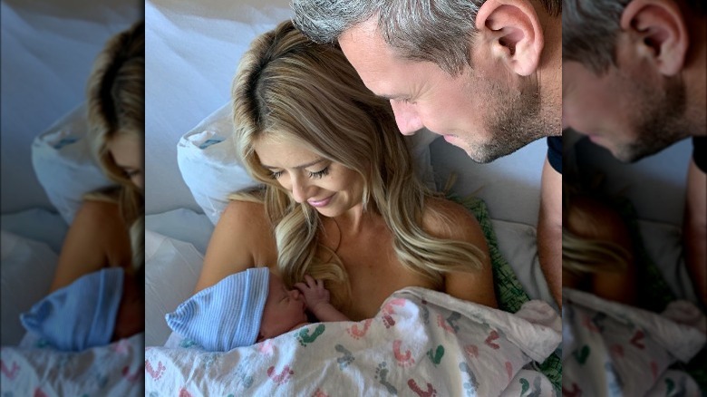Christina Haack and Ant Anstead with their son