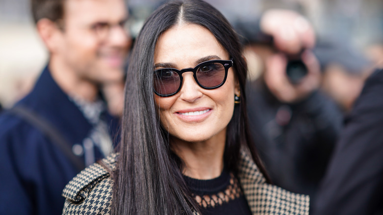 Demi Moore wearing sunglasses 