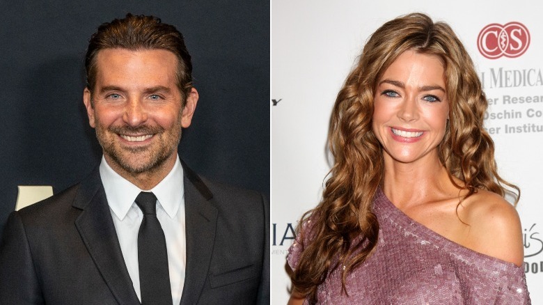 Bradley Cooper and Denise Richards side by side, smiling