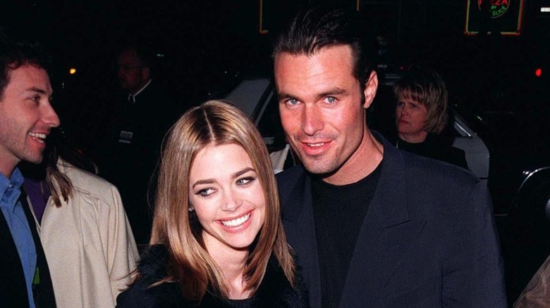 Denise Richards smiling with Patrick Muldoon