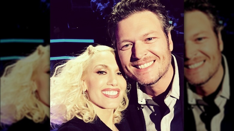 Gwen Stefani and Blake Shelton selfie