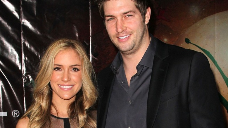 Kristin Cavallari and Jay Cutler, both smiling