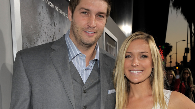 Jay Cutler and Kristin Cavallari both smiling