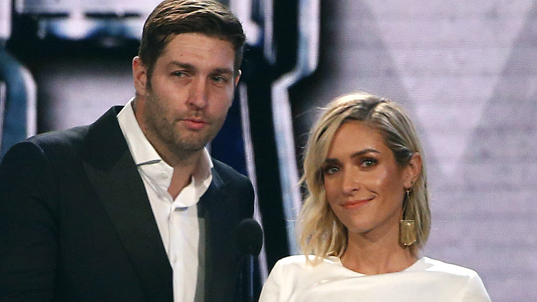 Jay Cutler and Kristin Cavallari on stage together