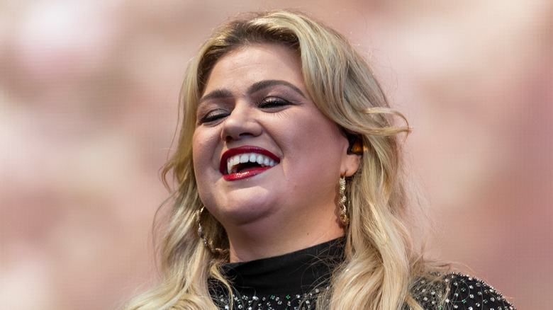 Kelly Clarkson laughing