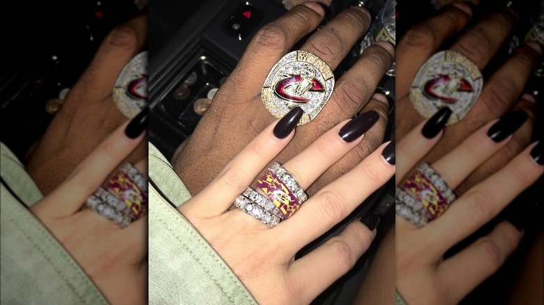 Tristan Thompson and Khloe Kardashian's rings