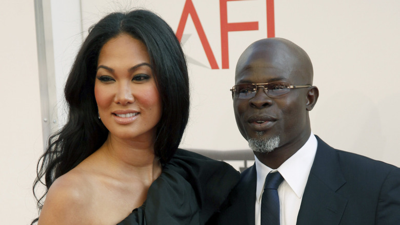 Kimora Lee Simmons and Djimon Hounsou on the red carpet