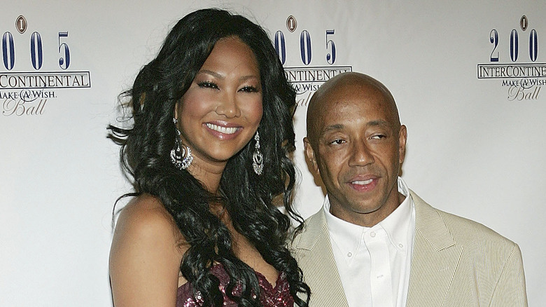 Kimora Lee Simmons and Russell Simmons on the red carpet