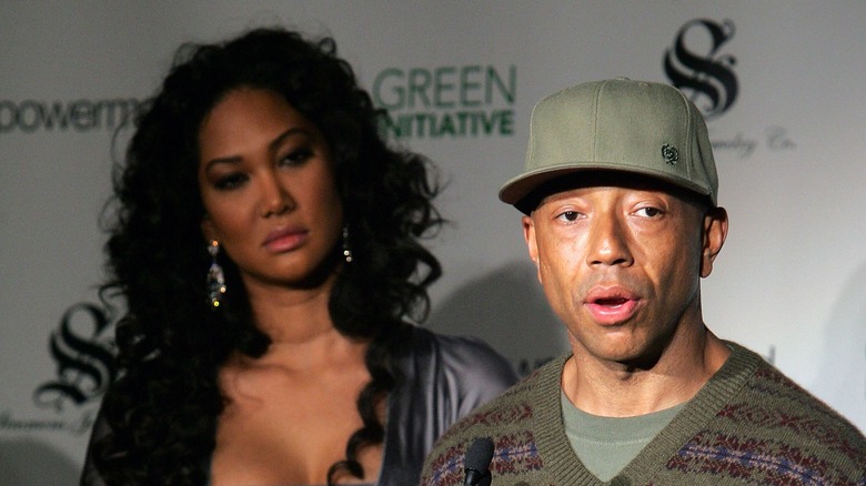 Kimora Lee Simmons looking at Russell Simmons