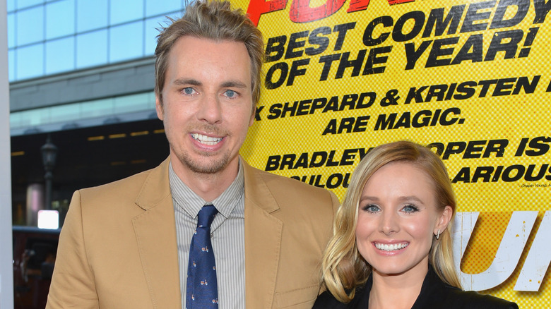 Kristen Bell and Dax Shepard smiling