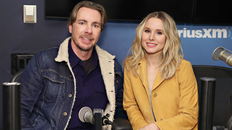 Kristen Bell and Dax Shepard at SiriusXM