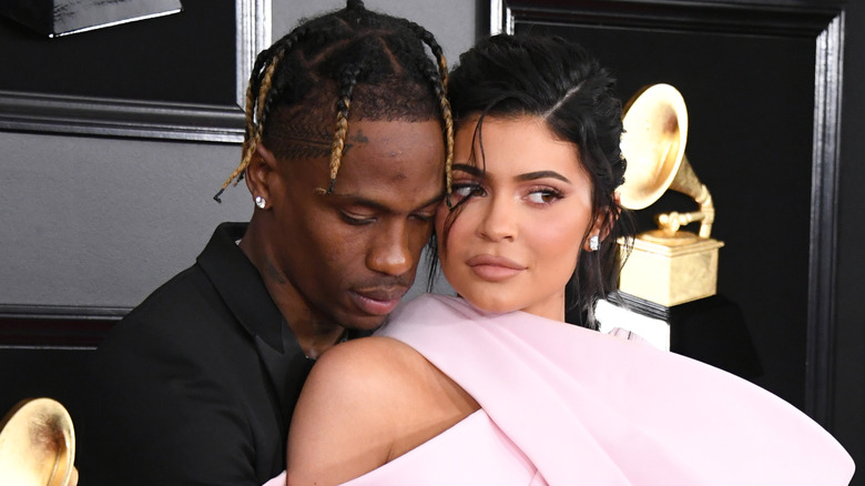 Travis Scott and Kylie Jenner at the Grammys