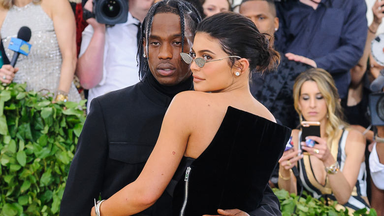 Travis Scott and Kylie Jenner at the 2018 Met Gala