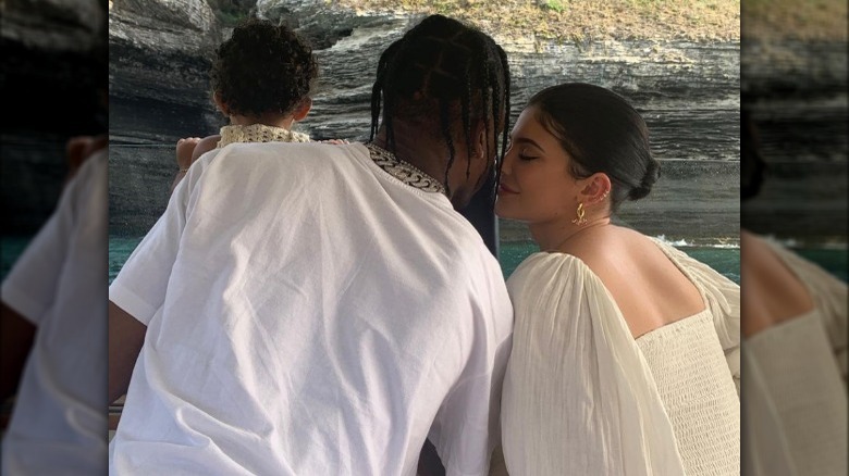 Travis Scott, Kylie Jenner, and daughter on Instagram 