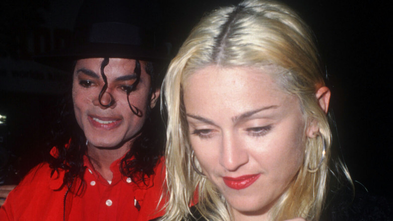 Madonna and Michael Jackson hanging out together