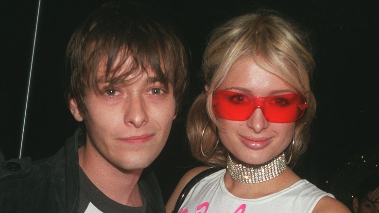 Paris Hilton and Eddie Furlong, smiling