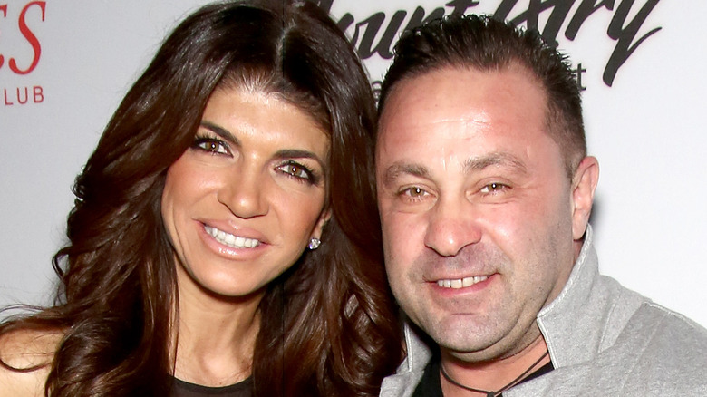 Teresa and Joe Giudice at an event 