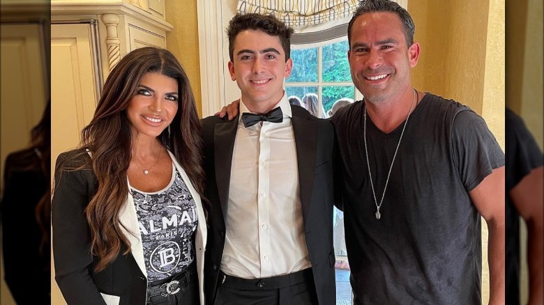 Teresa Giudice with Luis Ruelas and his son before prom