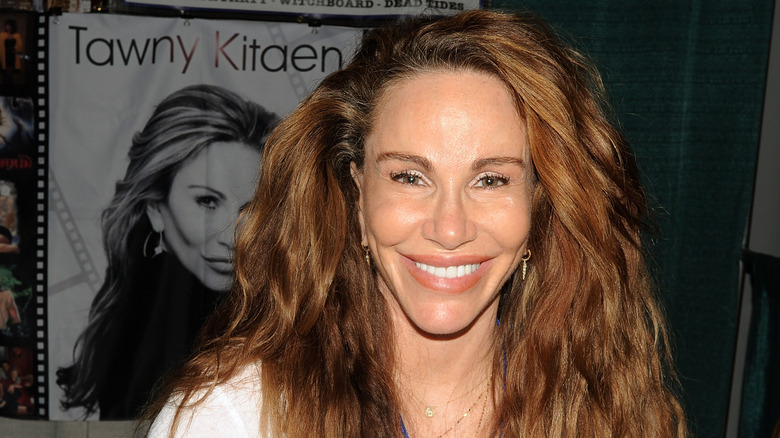 Tawny Kitaen smiling