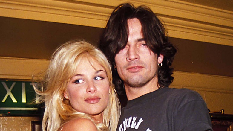 Bobbie Brown and Tommy Lee posing