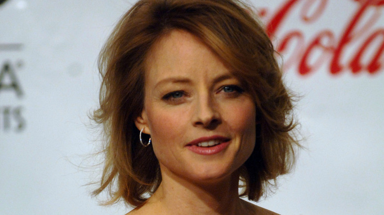 Jodie Foster with tousled hair 