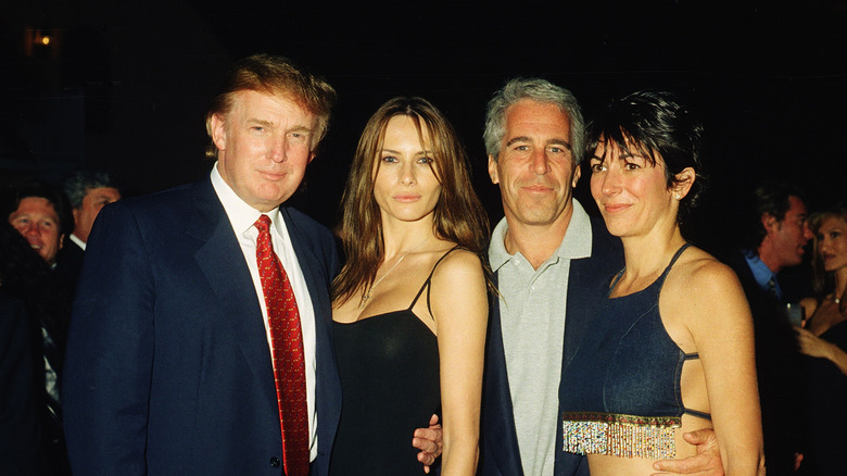 Melania Trump, Donald Trump, Jeffrey Epstein, and Ghislaine Maxwell