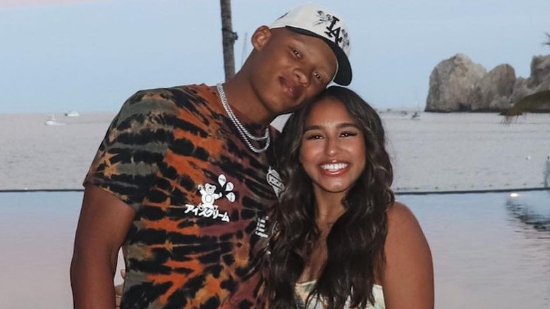 Jocelyn Lara and Josh Dobbs pose on Instagram