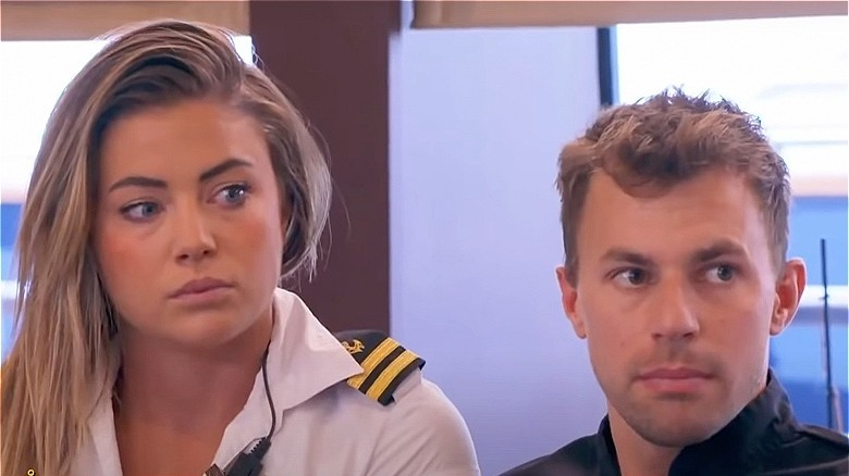 Malia White and Tom Checketts on Below Deck Med