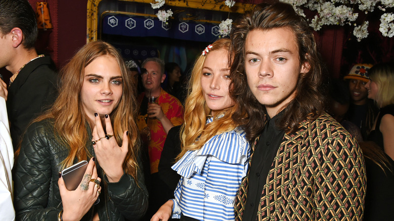 Cara Delevigne and Harry Styles