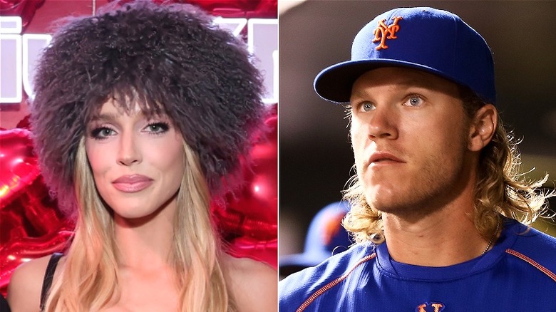 Alex Cooper and Noah Syndergaard split image