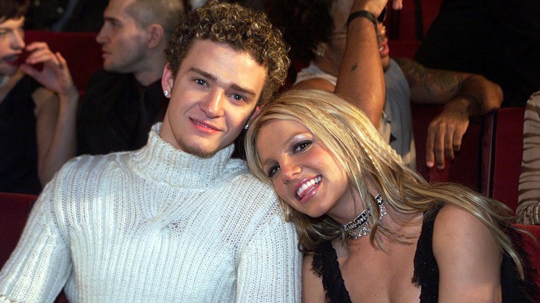 Justin Timberlake and Britney Spears smiling