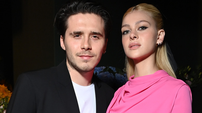 Nicola Peltz in a pink dress