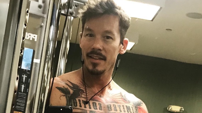 David Bromstad without a shirt