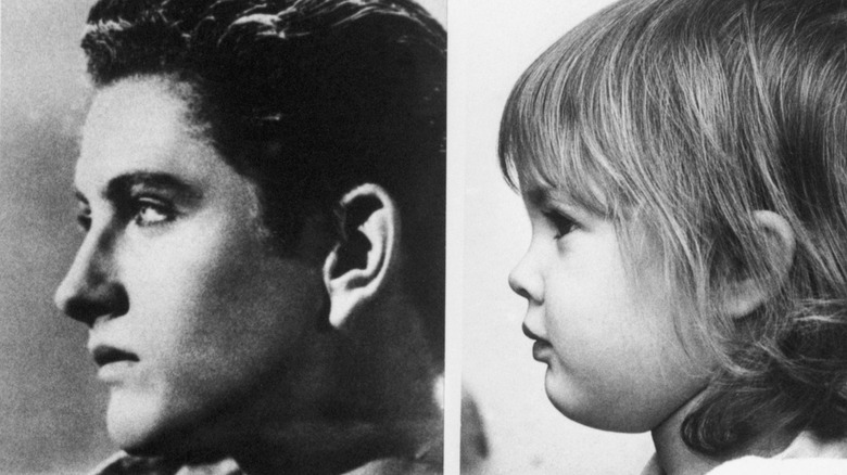 John Drew Barrymore and young Drew Barrymore 