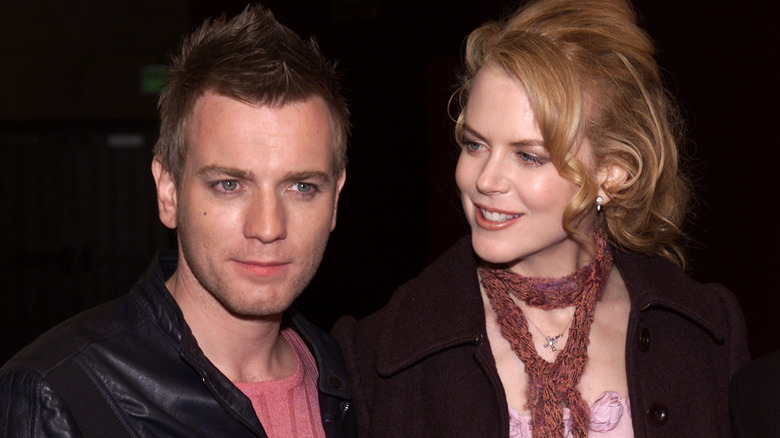 Nicole Kidman gazing at Ewan McGregor