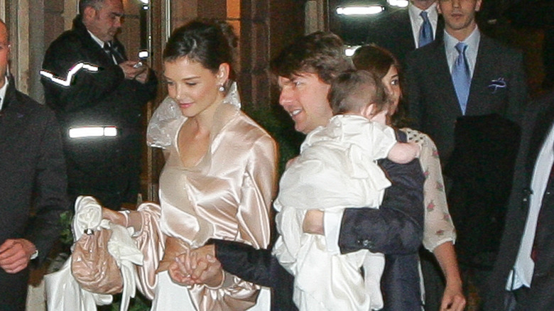 Katie Holmes, Tom Cruise, and Suri Cruise