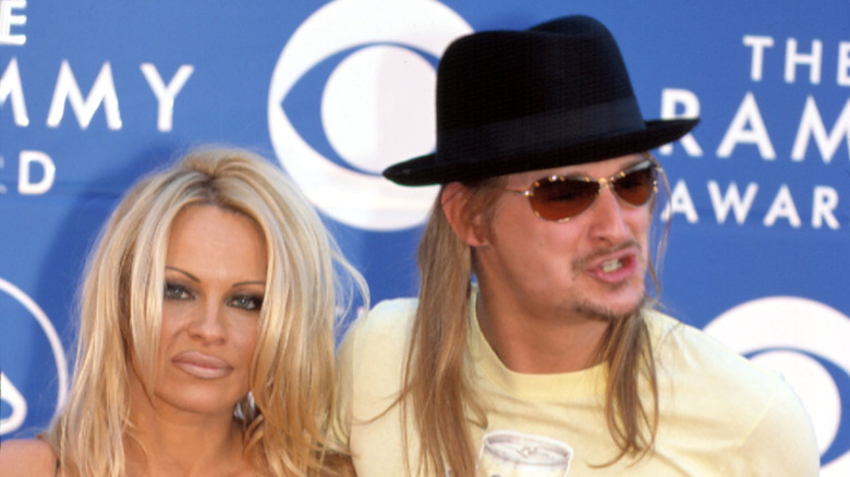 Pamela Anderson and Kid Rock at the 2002 Grammy Awards