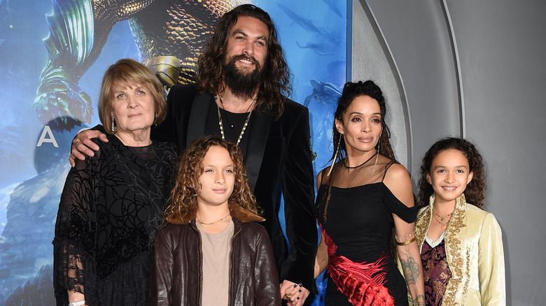 Lisa Bonet, Jason Momoa and family