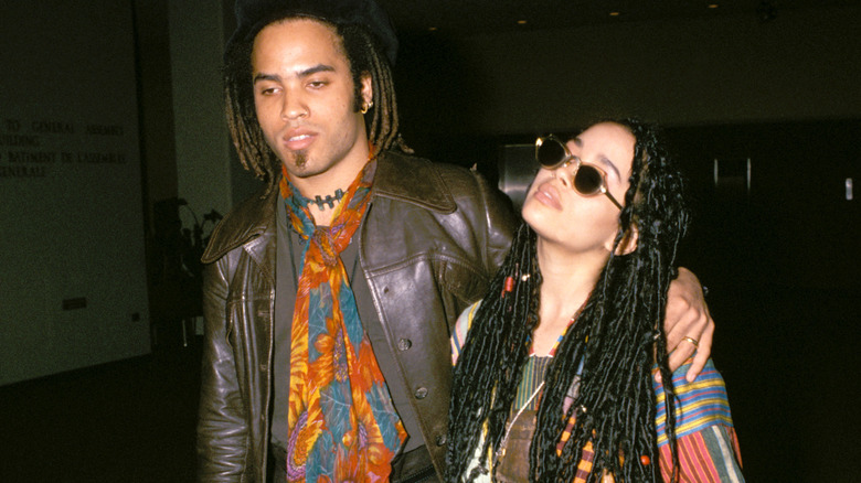 Lenny Kravitz and Lisa Bonet in 1987