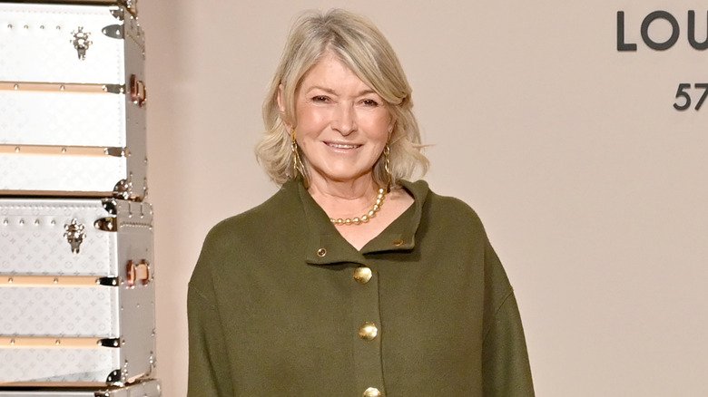 Martha Stewart posing at a Louis Vuitton event.