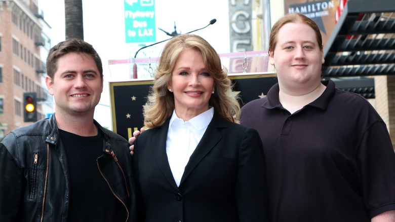 Deidre Hall and her sons
