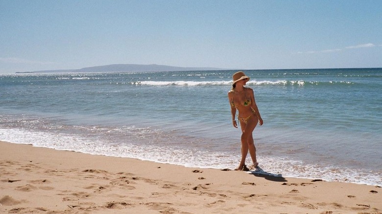 Sydney Sweeney on the beach